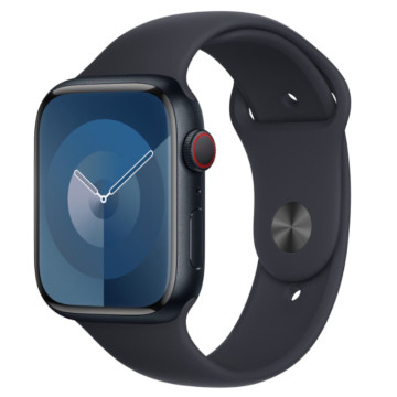 Ремешок спортивный для Apple Watch 44/45/46/49 мм силиконовый (Темно-Синий)