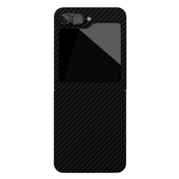 Чехол защитный VLP Kevlar Case с поддержкой MagSafe для Samsung Galaxy Z Flip 6/Flip 7 FE (Черный)