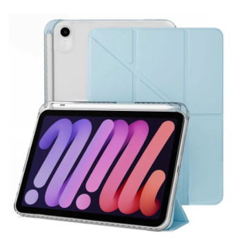 Чехол книжка Gurdini Origami для iPad mini (2021/2024) (Небесно-голубой)