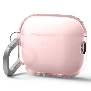 Чехол Elago для AirPods Pro 3 Clear Lovely с карабином (Розовый)