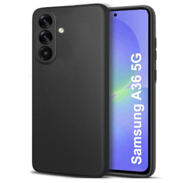 Чехол силиконовый для Samsung Galaxy A36 (Черный)
