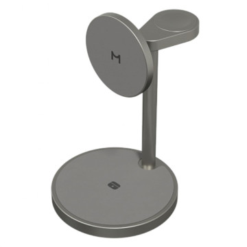 Беспроводное зарядное устройство Magssory Base Pro Qi2 3-в-1 для Apple (Титан)