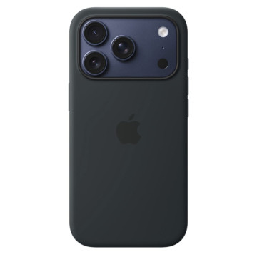 Чехол Apple Silicone Case с поддержкой MagSafe для iPhone 17 Pro, цвет: черный (Black)