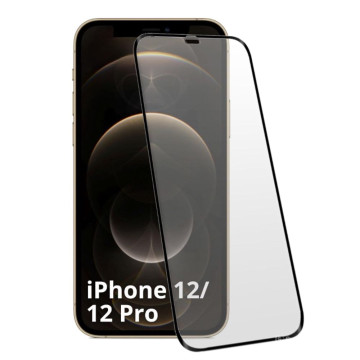 Защитное стекло Bravo Style для iPhone 12/12 Pro (С черной рамкой)