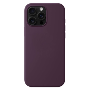 Чехол Тор силиконовый с кнопкой с поддержкой MagSafe для iPhone 16 Pro Max (Фиолетовый)