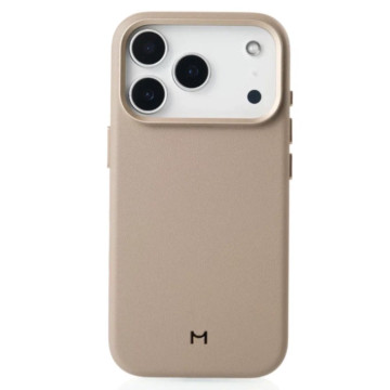 Чехол Magssory Eco-Leather Case с поддержкой MagSafe для iPhone 17 Pro (Латте)