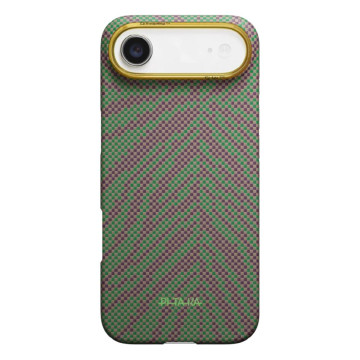 Чехол Pitaka Ultra-Slim Case Breath of Veins для iPhone Air, цвет: зелёный росток (Sprout Surge)