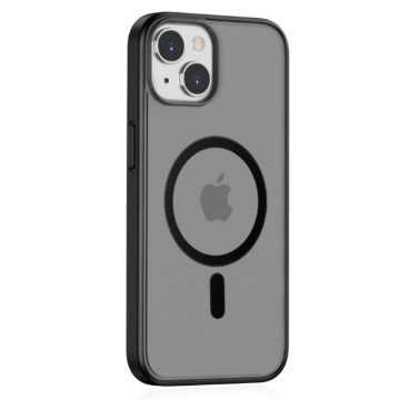 Чехол Gurdini Shockproof для iPhone 15 противоударный с поддержкой MagSafe (Черный)