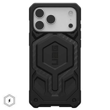 Чехол UAG Monarch Pro с поддержкой MagSafe для iPhone 17 Pro Max (Черный карбон)