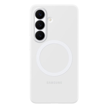 Чехол Samsung Silicone Magnet Case с поддержкой MagSafe для Samsung Galaxy S26 (Белый)