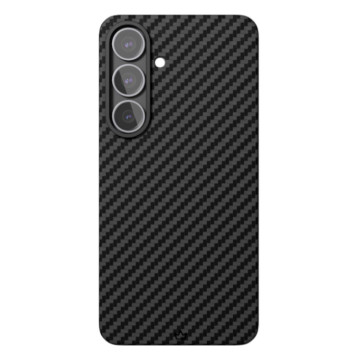 Чехол защитный VLP Kevlar Case с поддержкой MagSafe для Samsung Galaxy S25 (Черный)
