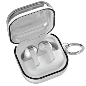 Чехол VLP Charm Case для Samsung Galaxy Buds 4/4Pro с карабином (Прозрачный)