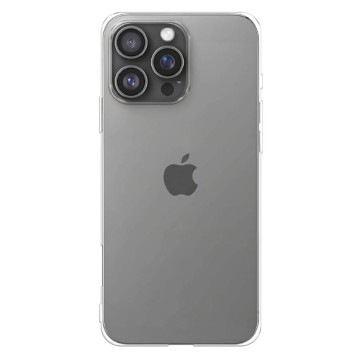 Чехол силиконовый для Apple iPhone 16 Pro плотный (Прозрачный)