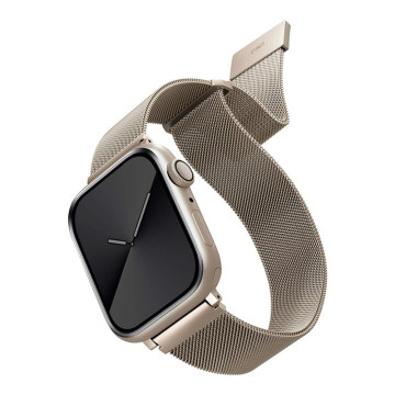 Ремешок Uniq Dante для Apple Watch 44/45/46/49 мм металлический миланский сетчатый (Сияющая звезда)