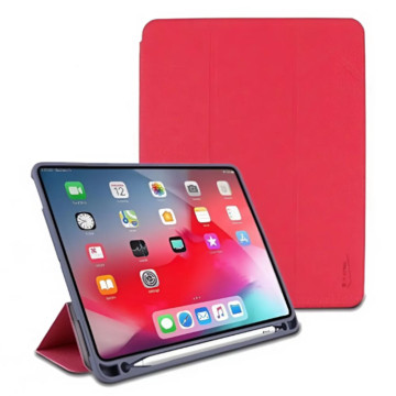 Чехол Классический для iPad Pro 11"/Air 11" (2024) с отсеком для стилуса (Красный)