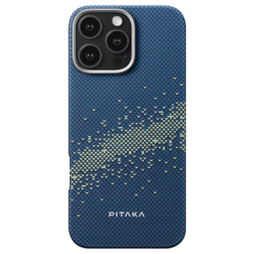 Чехол Pitaka StarPeak Tactile Woven для iPhone 16 Pro Max, принт: млечный путь (Milky Way Galaxy)