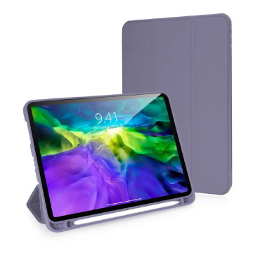Чехол книжка Gurdini Milano для iPad Air 4 10.9"/Air 11" с отсеком для стилуса (pen slot) (Лавандовый)