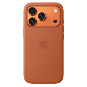 Чехол Apple Silicone Case с поддержкой MagSafe для iPhone 17 Pro Max, цвет: терракотовый (Terra Cotta)