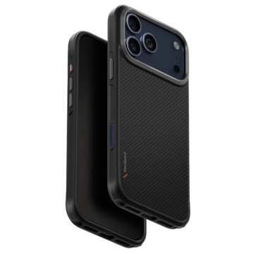 Чехол Uniq Keva с поддержкой MagSafe для iPhone 17 Pro (Черный)