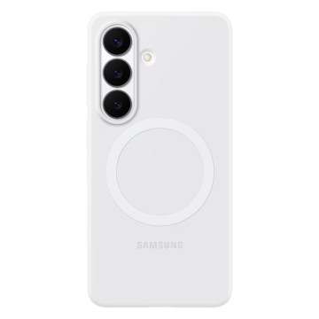 Чехол Samsung Silicone Magnet Case с поддержкой MagSafe для Samsung Galaxy S26+ (Белый)