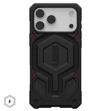 Чехол UAG Monarch Pro с поддержкой MagSafe для iPhone 17 Pro Max (Черный кевлар)