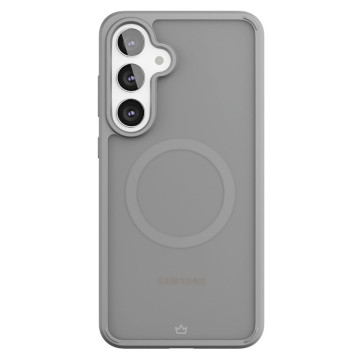Чехол защитный VLP Moon Case с поддержкой MagSafe для Samsung Galaxy S24 FE (Серый)