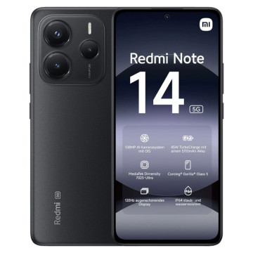 Телефон Xiaomi Redmi Note 14 5G 8/256 ГБ, цвет: полуночно-черный (Midnight Black)