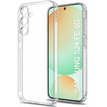 Чехол силиконовый для Samsung Galaxy S24 FE (Прозрачный)