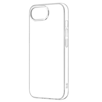 Чехол силиконовый для Apple iPhone 16e/17e плотный (Прозрачный)