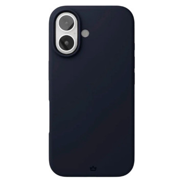 Чехол защитный VLP Aster Case с поддержкой MagSafe для iPhone 16 (Темно-синий)