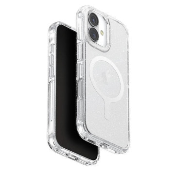 Чехол Uniq LifePro Xtreme с поддержкой MagSafe для iPhone 17 (Прозрачный с блестками)