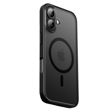 Чехол Gurdini Shockproof для iPhone 16 противоударный с поддержкой MagSafe (Черный)