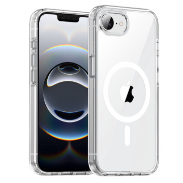 Чехол Gurdini Alba Series с поддержкой MagSafe для iPhone 16e/17e (Прозрачный)