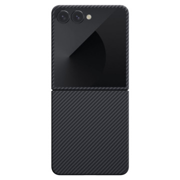 Чехол Pitaka для Samsung Galaxy Z Flip 7 Ultra-Slim Case, цвет: черный/серый (Black-gray)