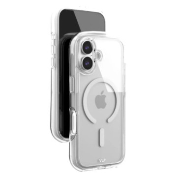 Чехол защитный VLP Bubble Case с поддержкой MagSafe для iPhone 17 (Белый)