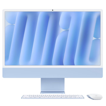 Моноблок Apple iMac 24" Retina 4.5K (M4 10C CPU, 10C GPU) 24 ГБ, 1ТБ SSD Голубой Z1EQ001SN 2 года гарантии