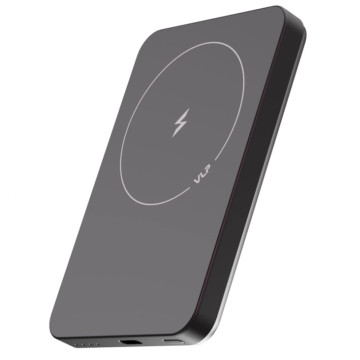 Внешний аккумулятор VLP Lite Power Snap с поддержкой MagSafe 5000 мА·ч, 3A, USB-C (Черный)