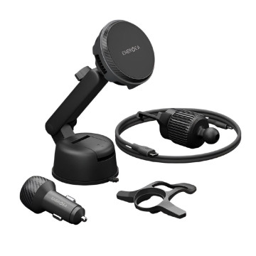 Автомобильный держатель EnergEA MagArctic Drive Qi2 (Черный)