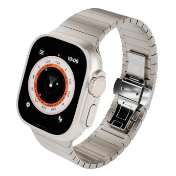 Ремешок VLP для Apple Watch 44/45/46/49 мм из Титана (Натуральный Титан)