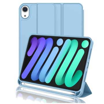 Чехол Классический для iPad mini (2021/2024) с отсеком для стилуса (Голубой)