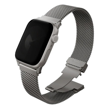 Ремешок Uniq Dante PRO для Apple Watch 44/45/46/49 мм металлический сетчатый (Серебряный)