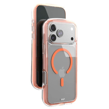 Чехол защитный VLP Bubble Case с поддержкой MagSafe для iPhone 17 Pro Max (Оранжевый) (Селект)