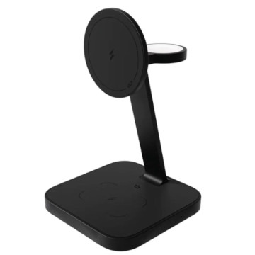 Беспроводное зарядное устройство VLP Unity 3-в-1 для Apple Qi2 (Черное)