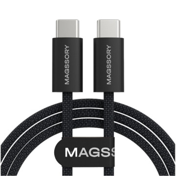 Кабель Magssory Line USB-C - USB-C, 60 Вт, 1.5м (Черный)