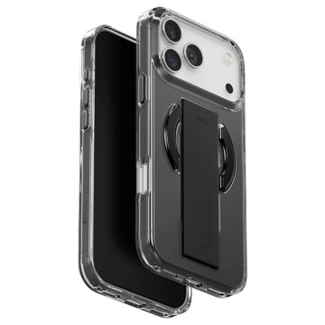 Чехол Uniq Heldro Air с FlexGrip с поддержкой MagSafe для iPhone 17 Pro (Черный)
