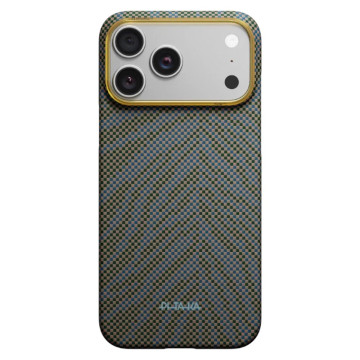 Чехол Pitaka Ultra-Slim Case Breath of Veins для iPhone 17 Pro Max, цвет: глубокий зеленый (Dive Green)
