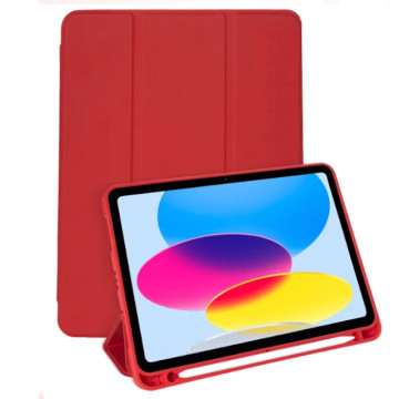 Чехол книжка Gurdini Milano для iPad 10.9"/iPad 11" с отсеком для стилуса (pen slot) (Красный)