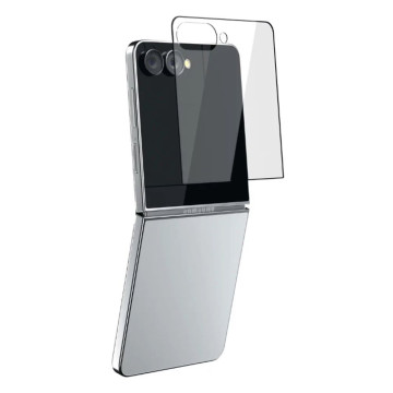 Защитное стекло 2.5D VLP Premium Shield для Samsung Z Flip 7 (С черной рамкой)