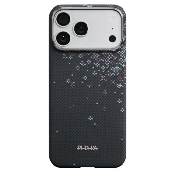 Чехол Pitaka Ultra-Slim Case Sakura Hours для iPhone 17 Pro Max, цвет: полуночно-черный (Midnight Black)