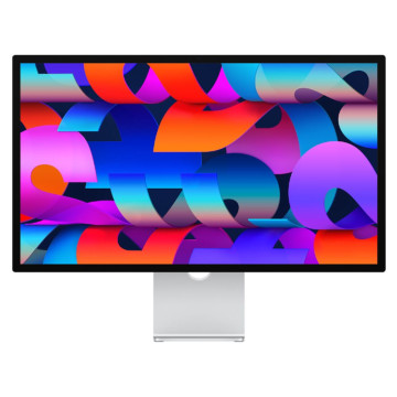 Монитор Apple Studio Display 27" 5K с нанотекстурой (nano glass), подставка с регулируемым наклоном, цвет: серебристый (Silver) MYJK3/MMYW3